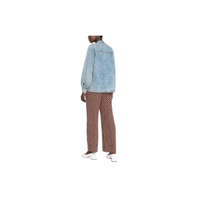 GANNI Shirts Women's Blue-3