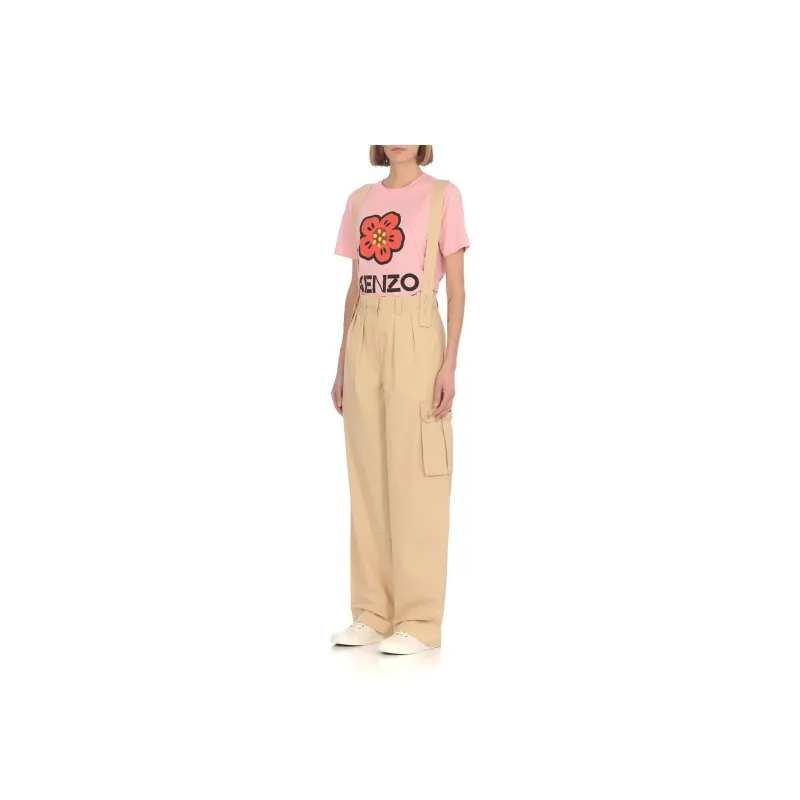 KENZO Straight leg Braces Cargo Trousers-2