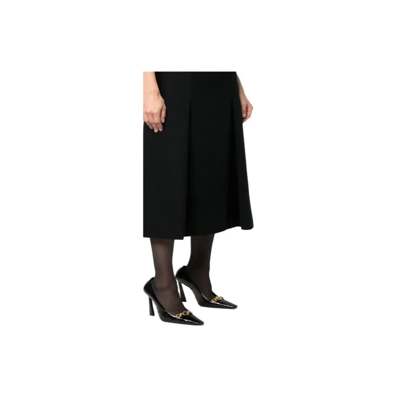 SAINT LAURENT Wool blend A line Midi Skirt-5