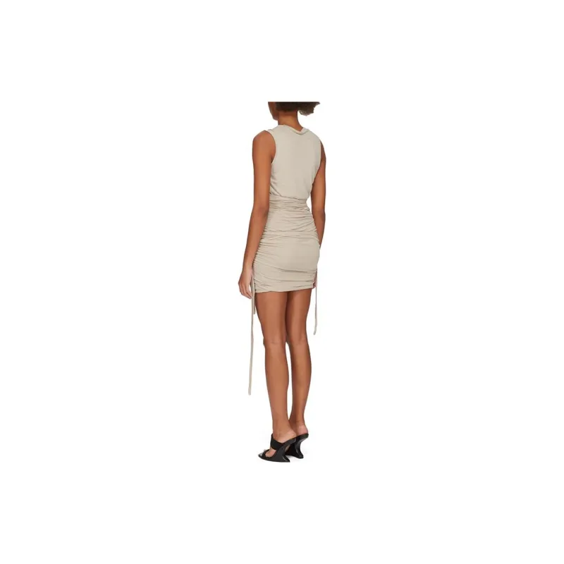RICK OWENS Sleeveless Dresses Women's Pearl White-2