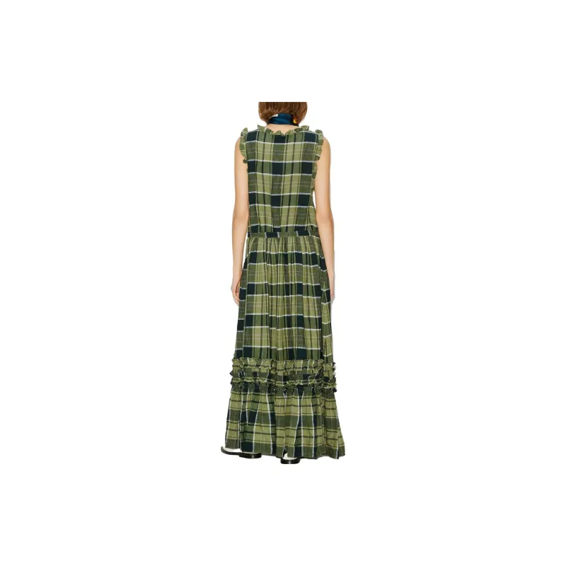 KENZO Sleeveless Dresses Women's Green-3