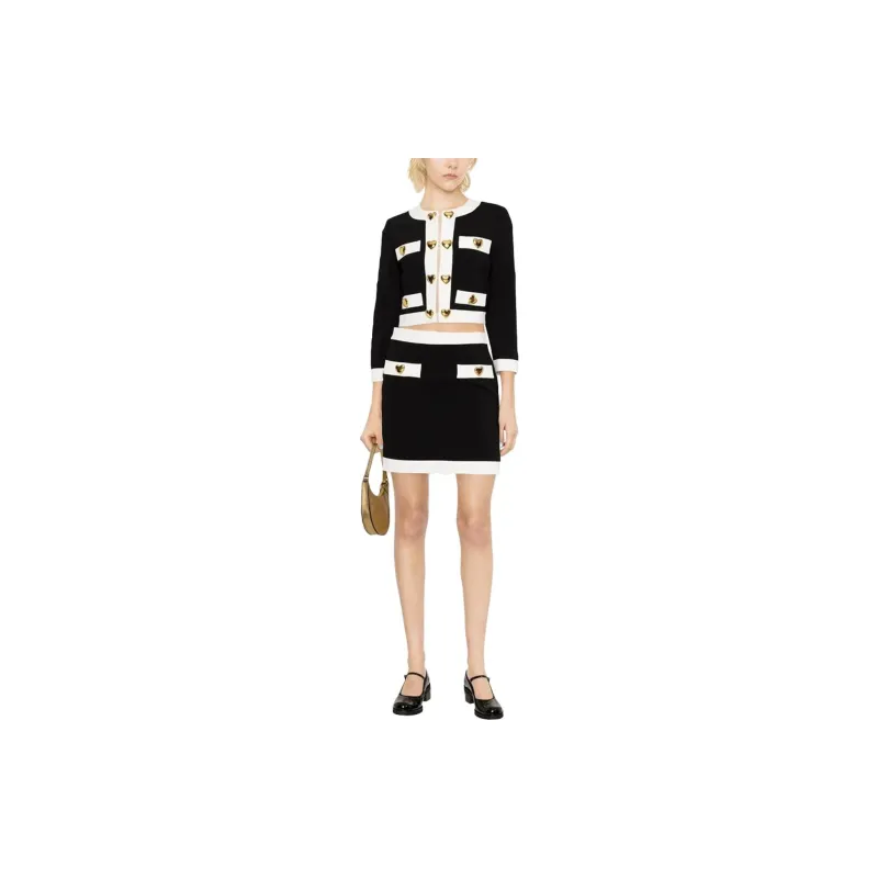 MOSCHINO Heart Buttons Cropped Jacket-2