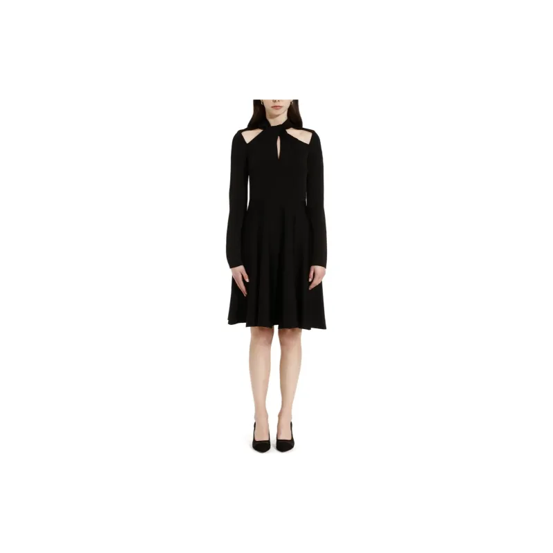 GIVENCHY Long Sleeved Dress Women's Black-2