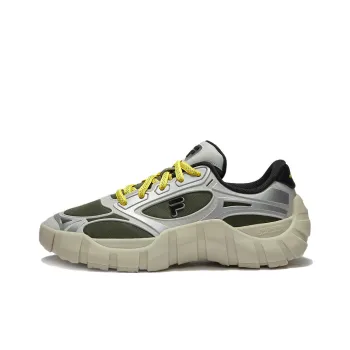 FILA FUSION BONE DX Spine Shoes Durable Breathable Low-Top Casual Shoes Men's Green Gray