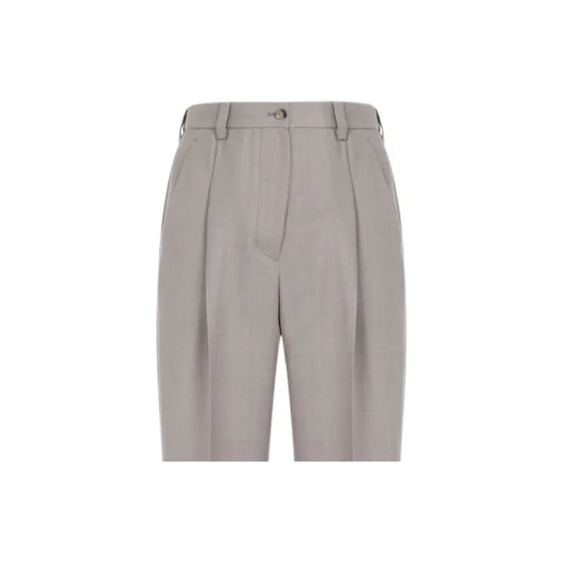 MIU MIU SS24 Casual Pants Women's Gray-2