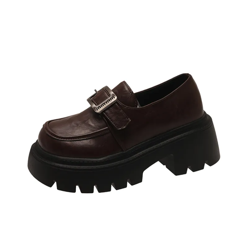 Take the Qin Loafers Women's Brown-5