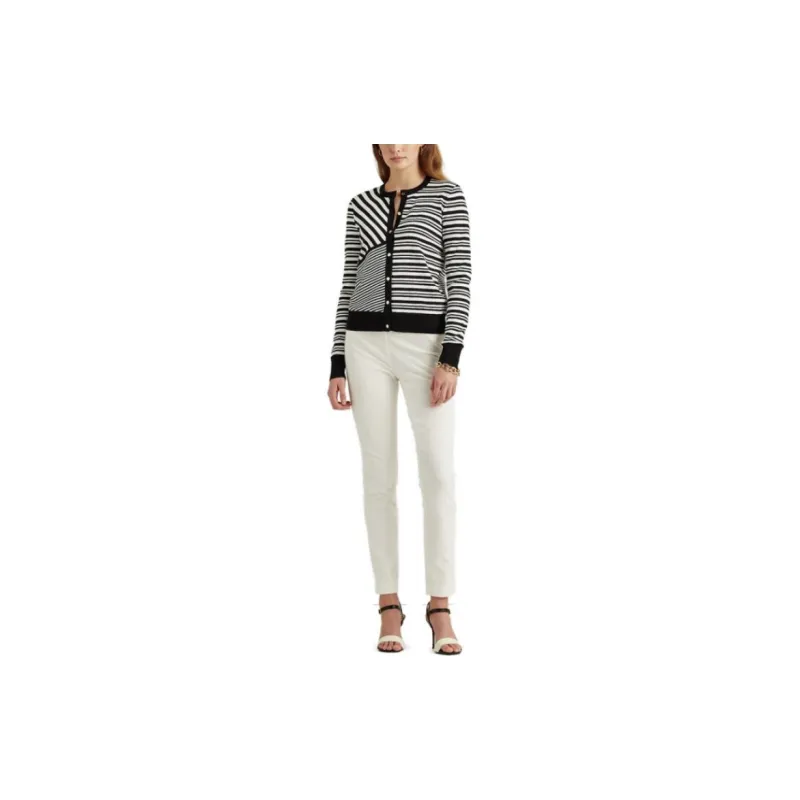 Polo Ralph Lauren Knitwear Women's Black White Stripes-1