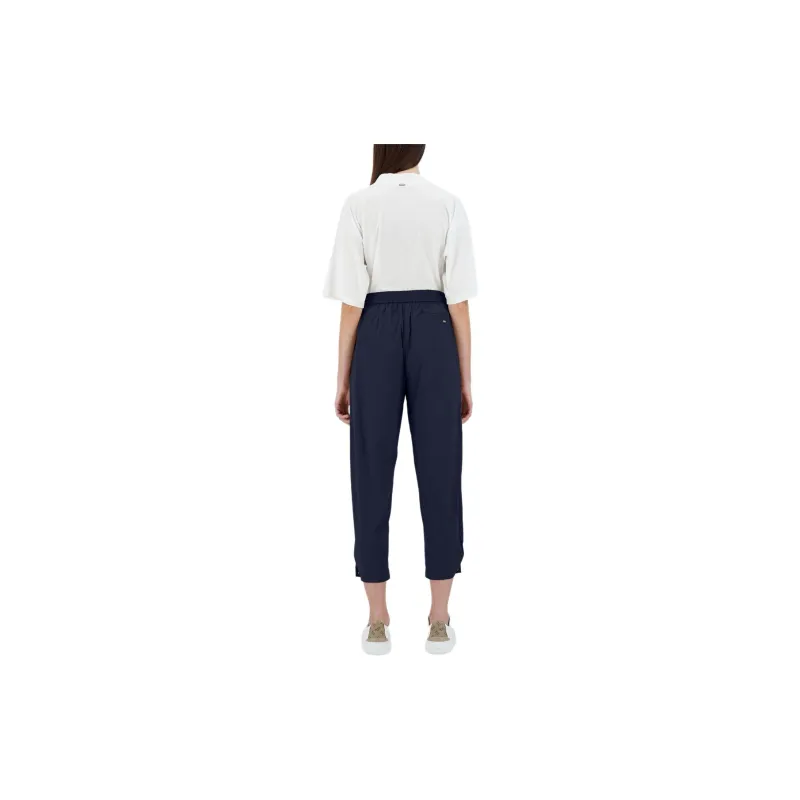 HERNO Lightweight Drawstring Cropped Trousers-4