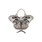 621-01 Milk Tea Brown White Butterfly (Trumpets)