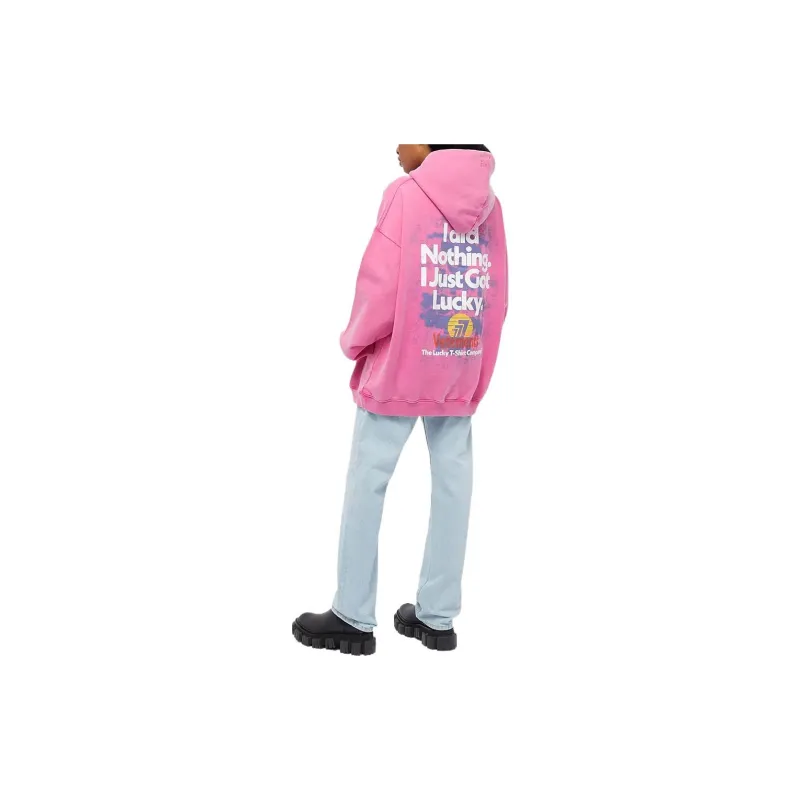 Vetements I Got Lucky Hoodie 'Washed Pink'-1