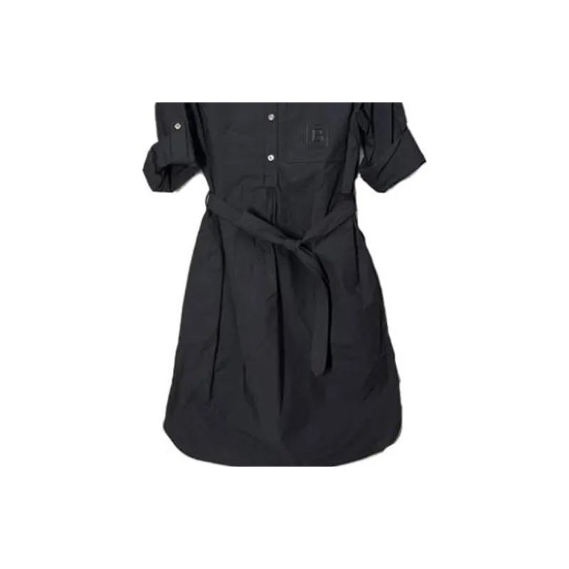 Burberry Short Sleeved Dresses Women's Black 80529331-4