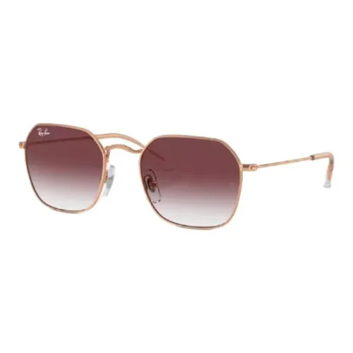 RayBan Metal Irregular Shape Sunglasses Unisex Pink