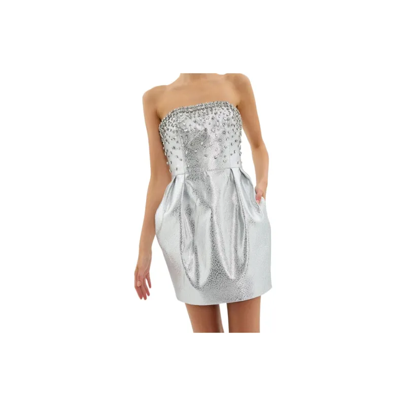Rebecca Vallance Regina Crystal embellished Minidress-4