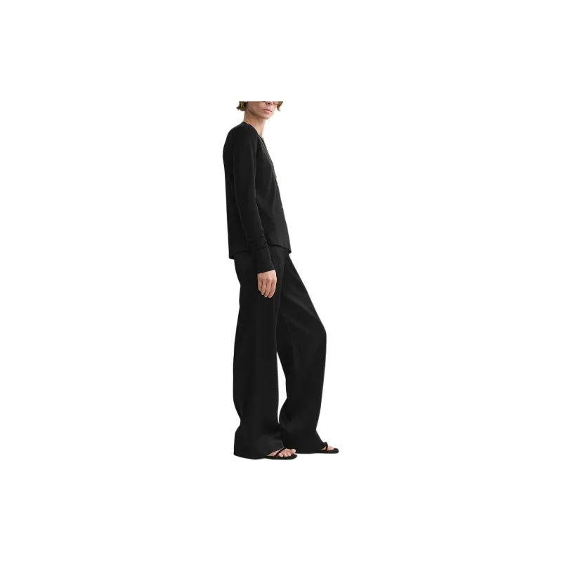 TOTEME PF24 Casual Pants Women's Black-3