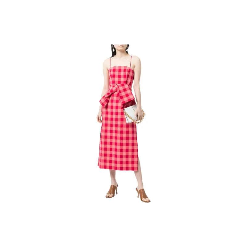 ACLER Sleeveless Dresses Women's Red-1