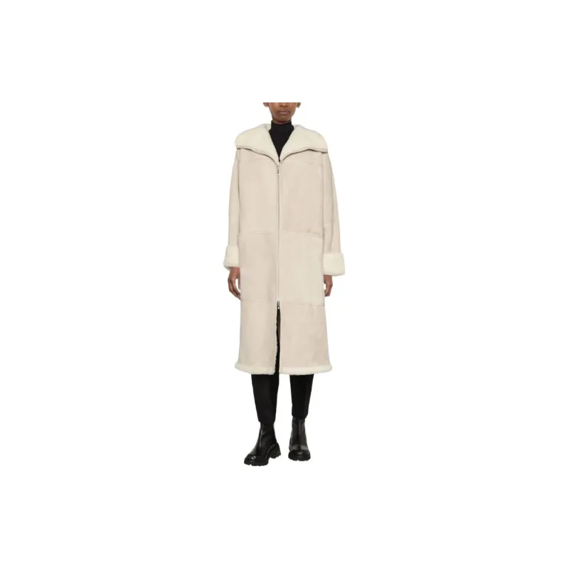 Toteme Shearling Midi Coat-1