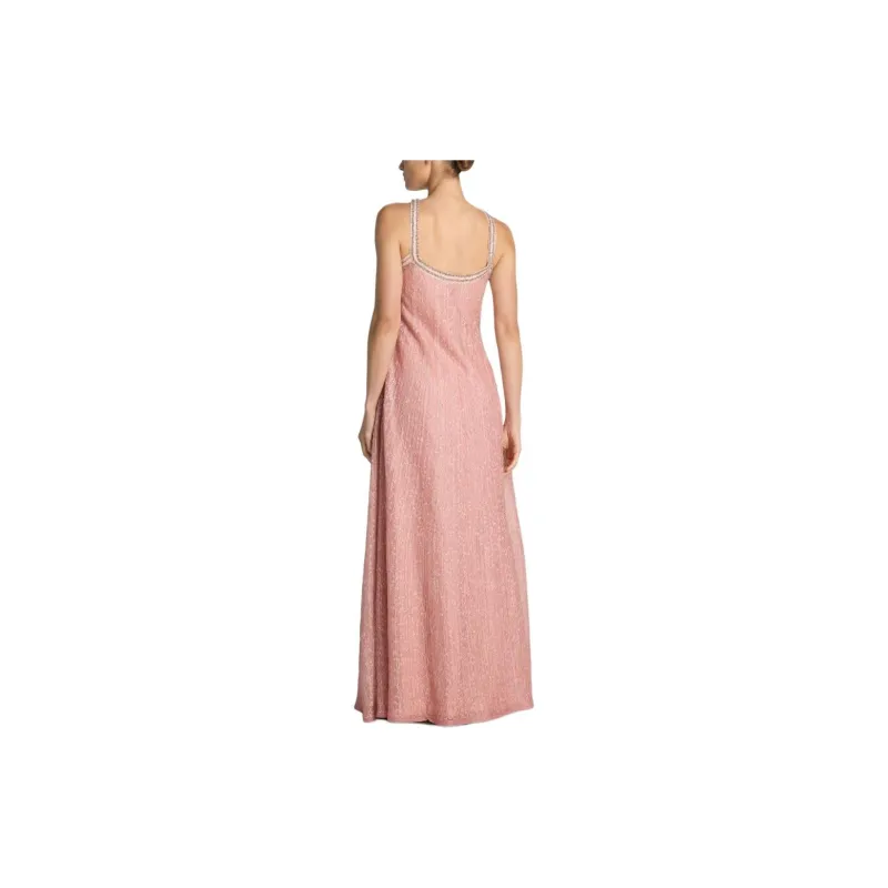 St. John Rhinestone-embellished Knitted Gown-2
