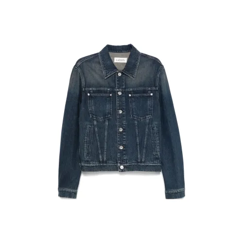 Lanvin Denim Jackets Men Indigo