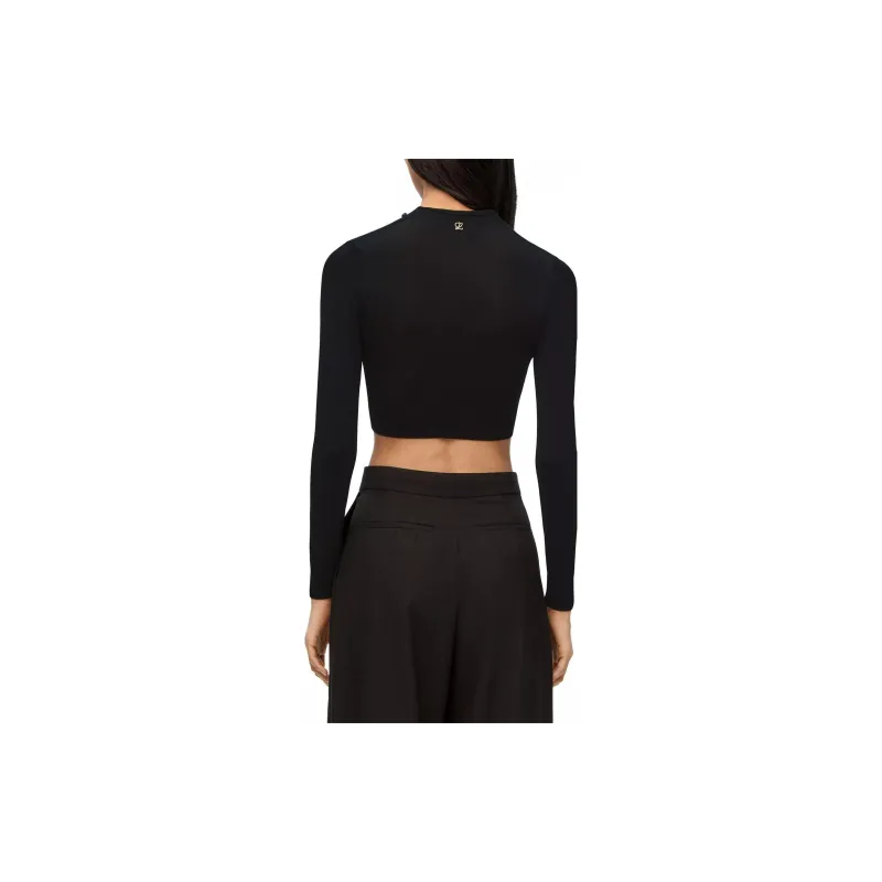 LOEWE Crop Tops Women's Black-2