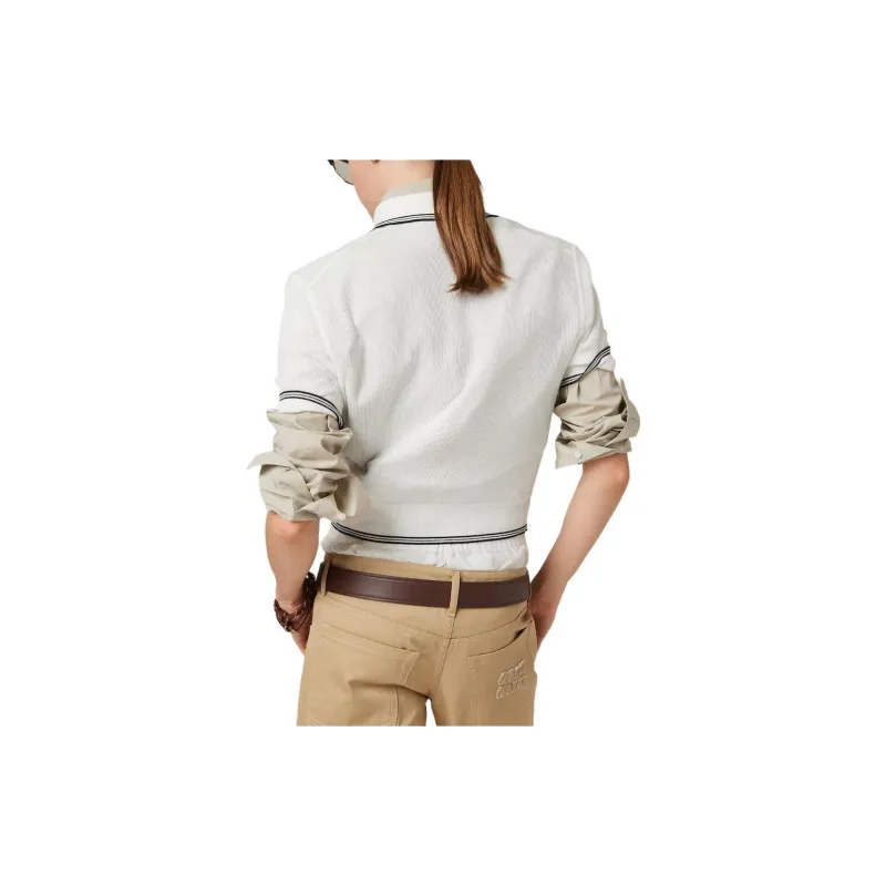 MIU MIU Stripe detail Polo Top-2