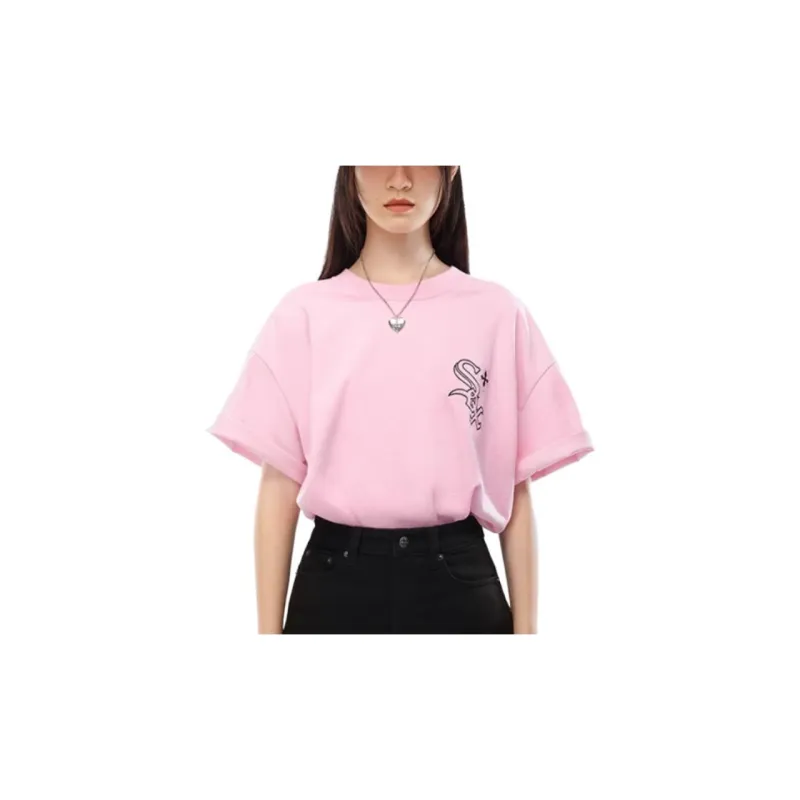 New Era T Shirts Women's Pink-2