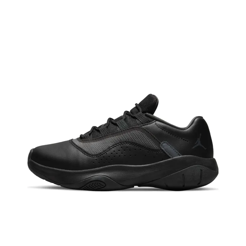 Jordan Air Jordan 11 Wear-Resistant Low-Top Children's Basketball Shoes Black Teenagers-0