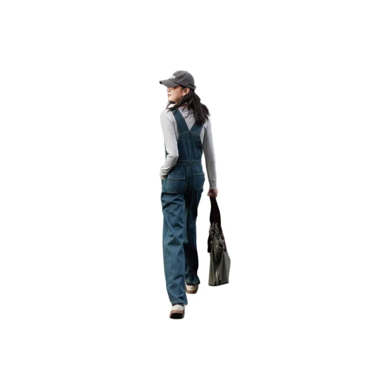 Demana Overalls Women's Vintage Denim Blue-1