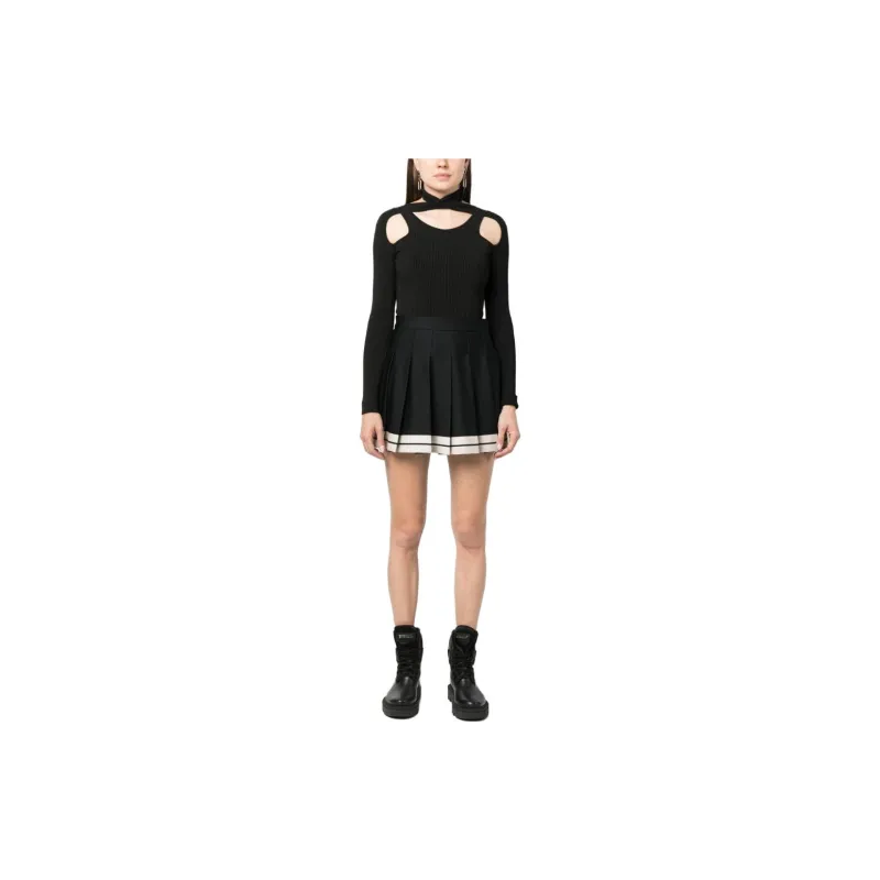 Moncler Casual Short Skirts Women's Black-1