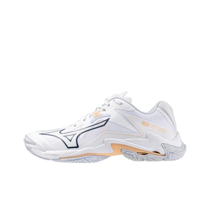 Mizuno Women's Wave Lightning Z8 'White Navy Peach Parfait' Women's-0