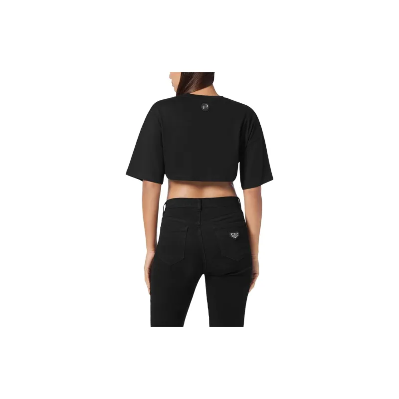 PHILIPP PLEIN Roses Crop Top-3