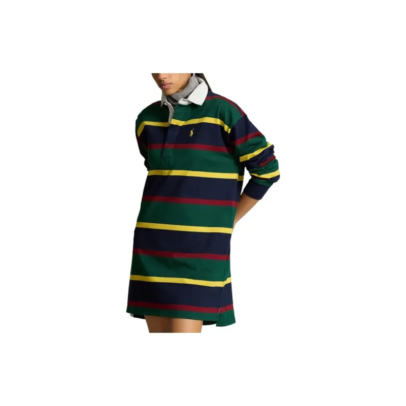 Polo Ralph Lauren Long Sleeved Dresses Women's Green-3