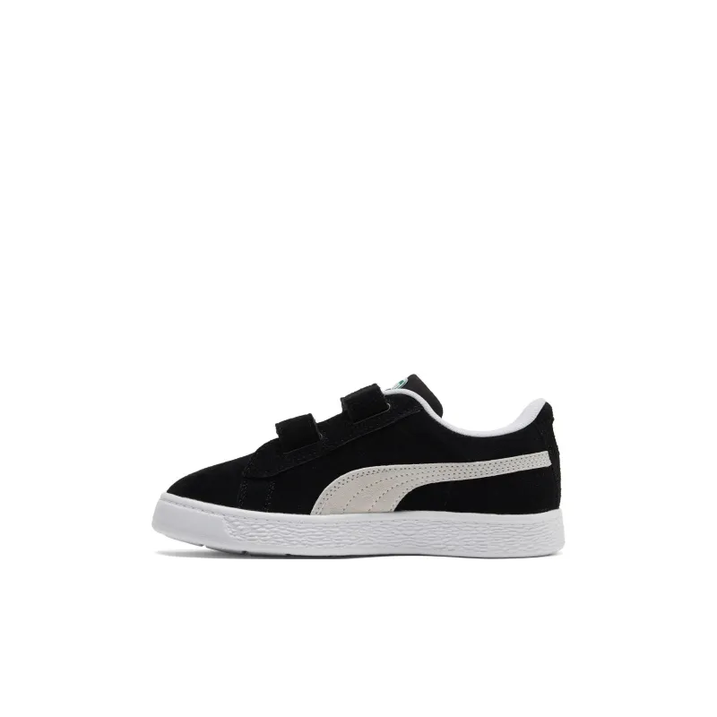 PUMA Suede Classic Abrasion Resistant Low Top Kids' Skateboarding Shoes Black White Kids'-0