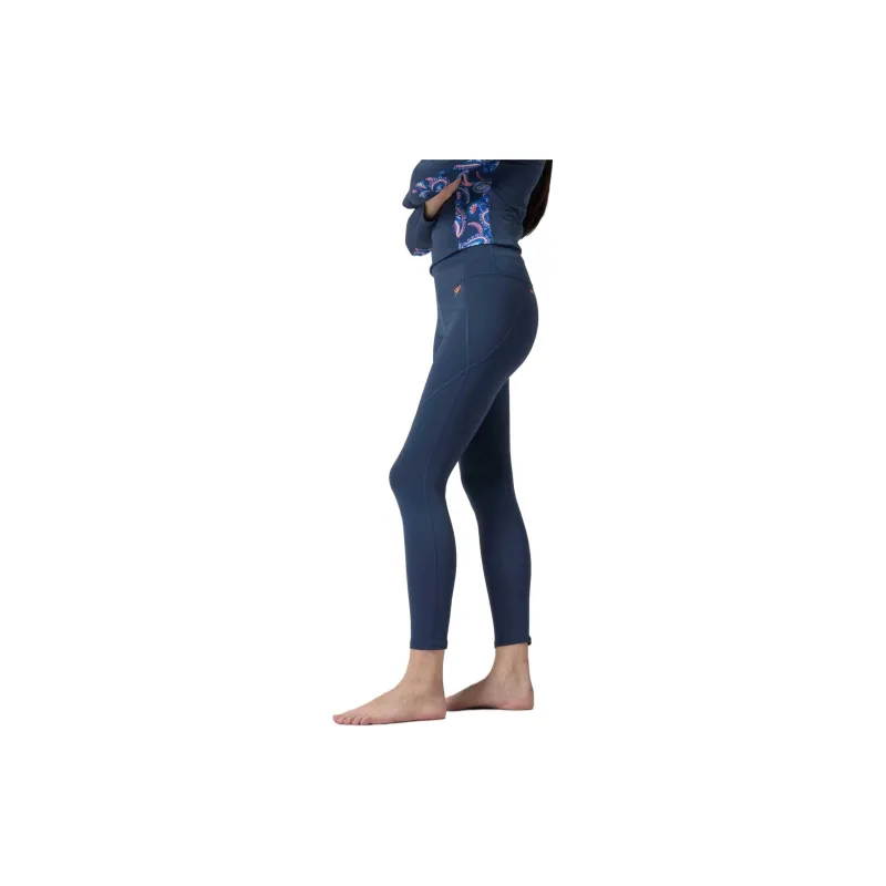 Speedo Panel Legging Swimming Shorts Women's Marine Blue-4