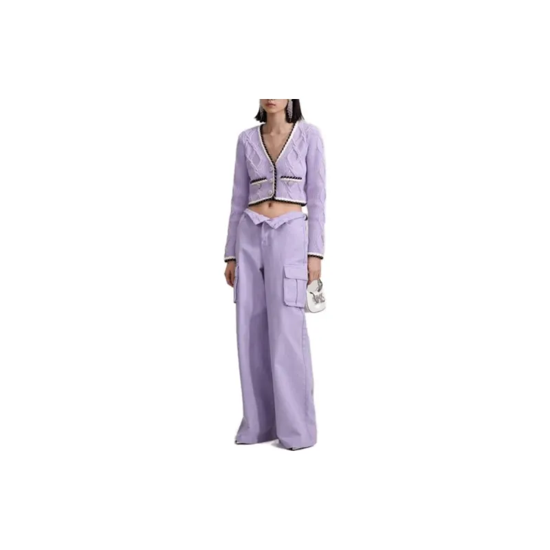 Self portrait Sweaters Women's Purple-2