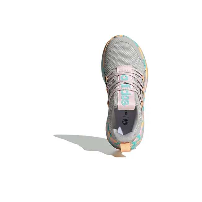 Adidas Lite Racer Adapt 5.0 J 'Grey Flash Aqua Camo'-4