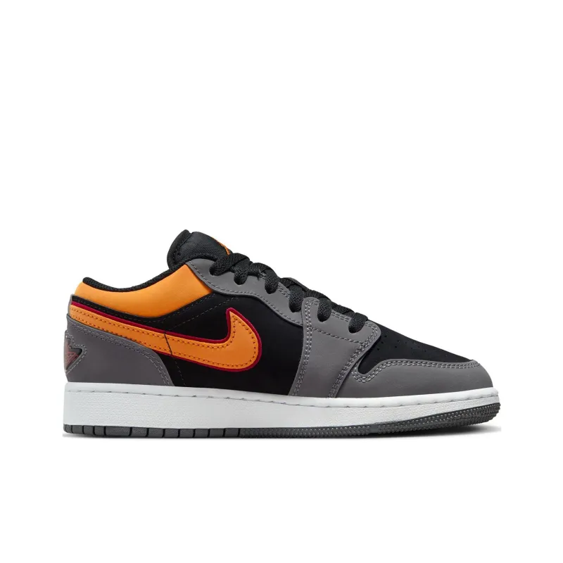 Jordan 1 Low SE Light Graphite Vivid Orange GS-1