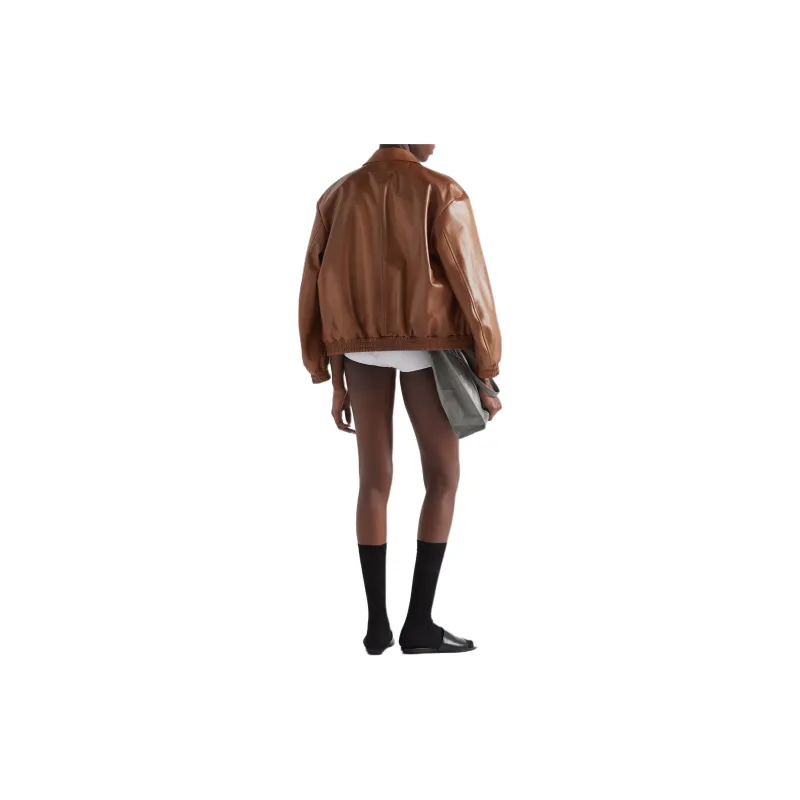 PRADA Nappa leather Bomber Jacket-4