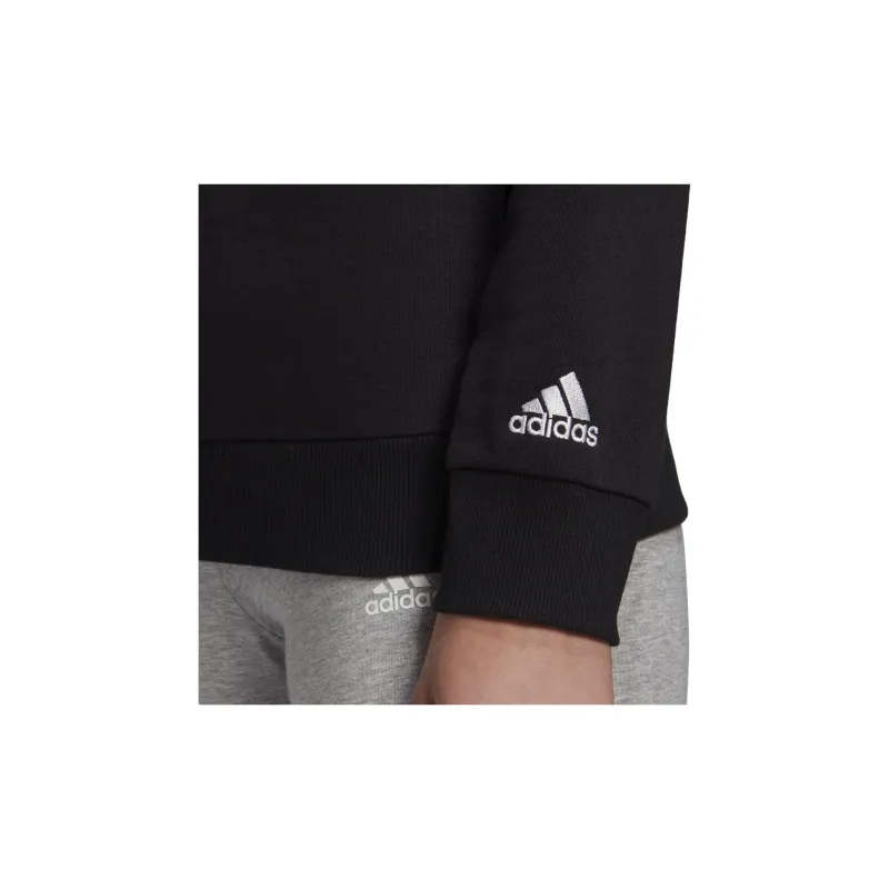 Adidas Essentials Logo Sweatshirt Black/White-4