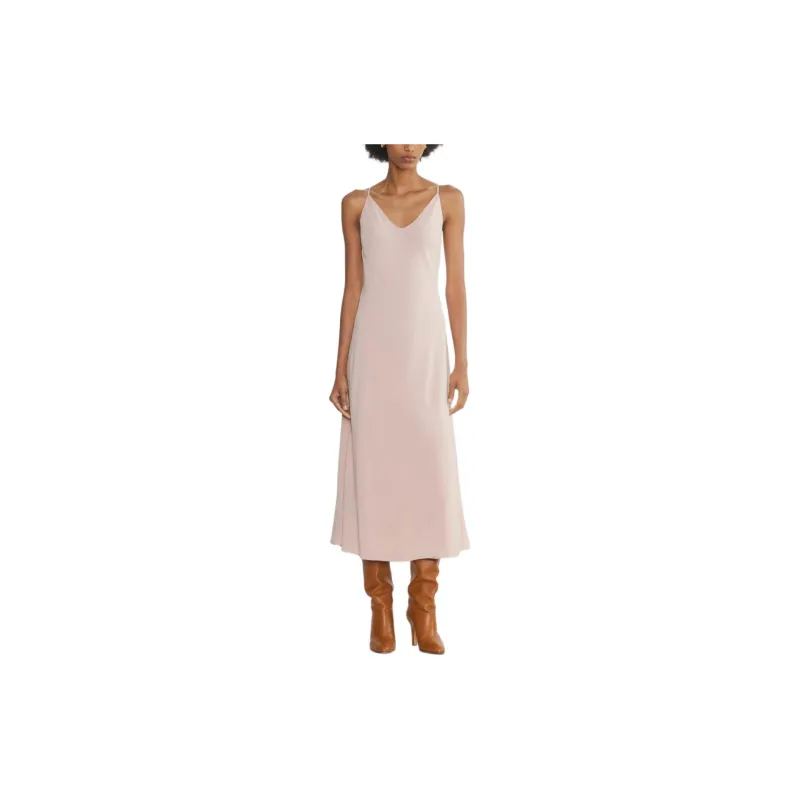 ARITZIA FW24 Wilfred Boudoir Silk Slip Dress Slip Dresses Women's Bow Pink/Bowknot Pink-2