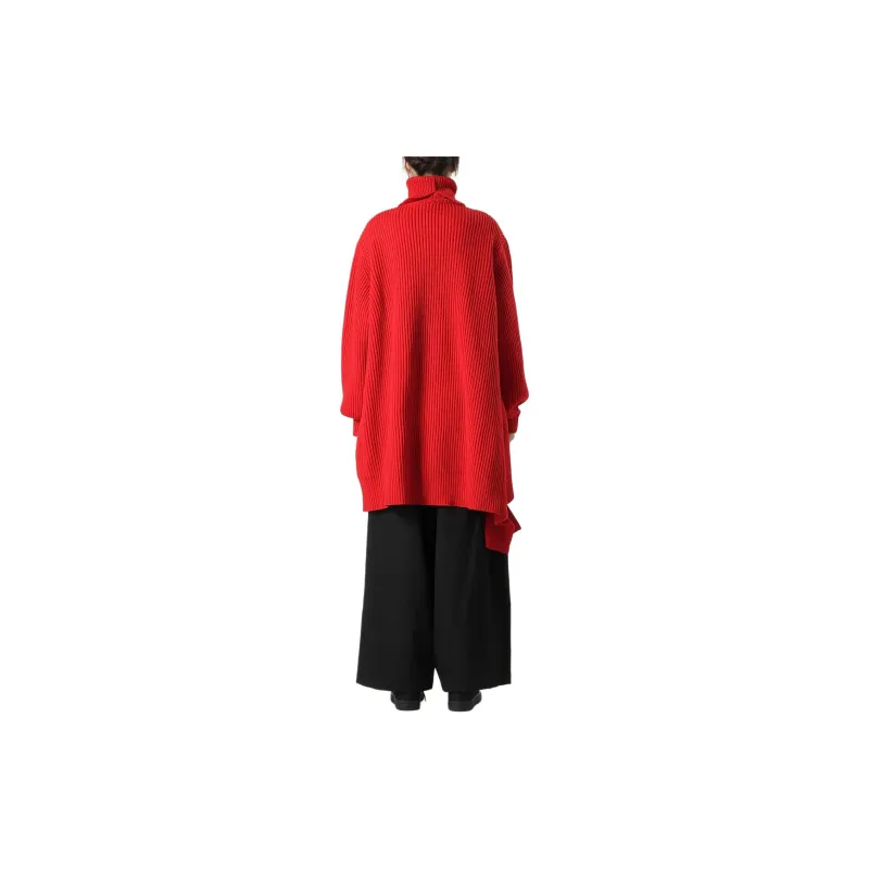 Yohji Yamamoto Roll neck Asymmetric Jumper-4