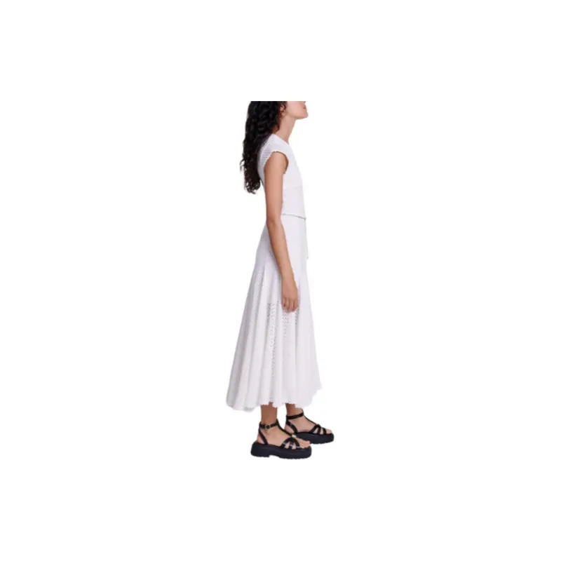 Maje Crochet knit Maxi Dress-3