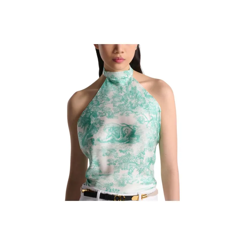 DIOR T-Shirts Women's Green-2