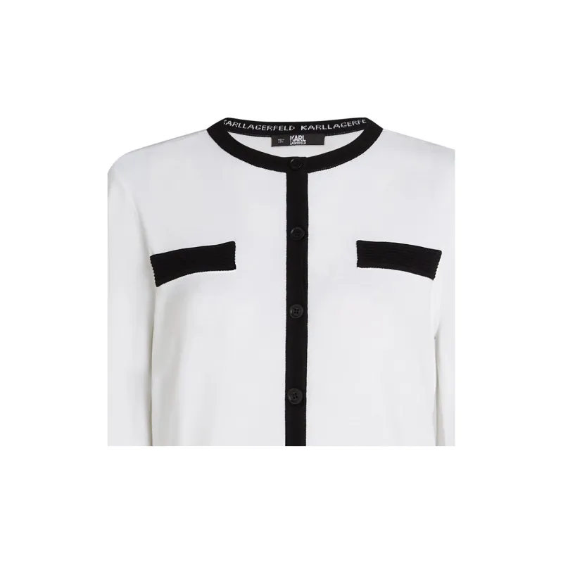 KARL LAGERFELD / Karl Lagerfeld Jeans Contrasting trim Cardigan-5
