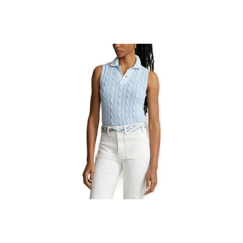 Polo Ralph Lauren Polo Pony Cable knit Polo Top-3