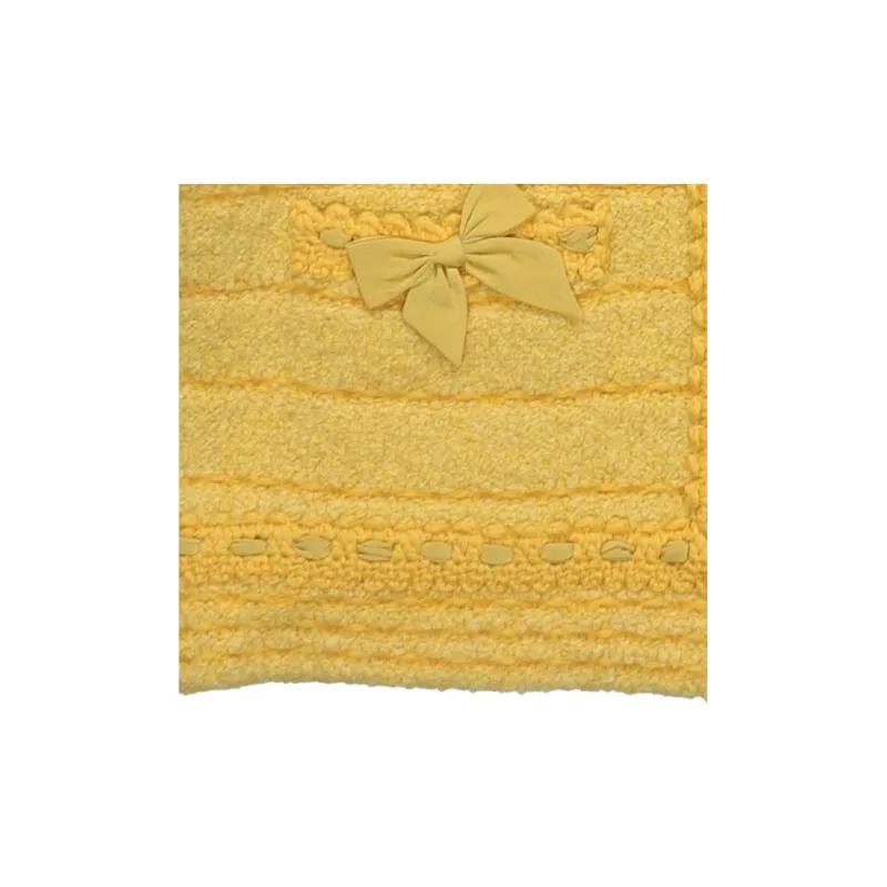 GUCCI SS23 Knitted Fabric Cardigan Women's Yellow-6