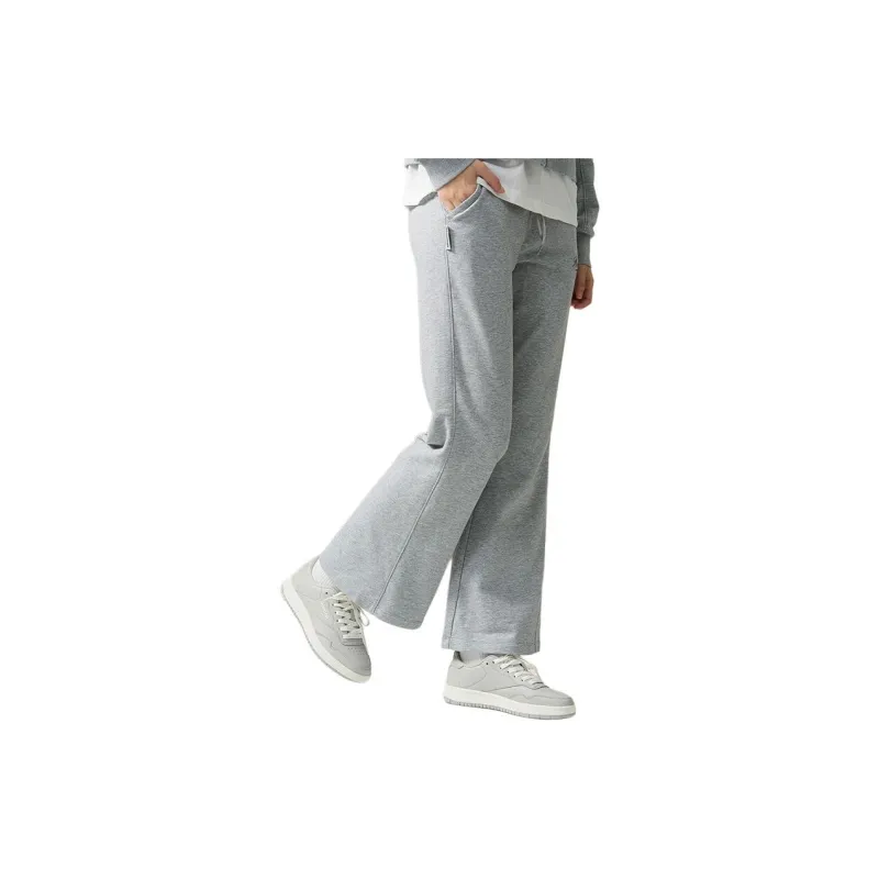 Reebok Knitted Sports Pants Women's Light Heather Gray-3
