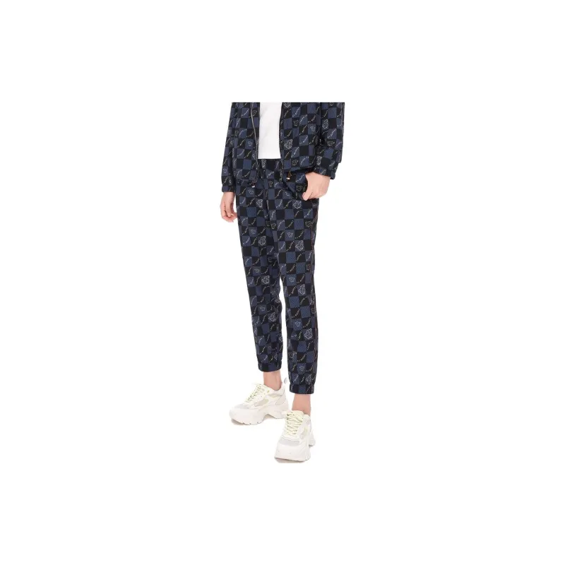 XII BASKET Casual Pants Women's Navy Blue-4