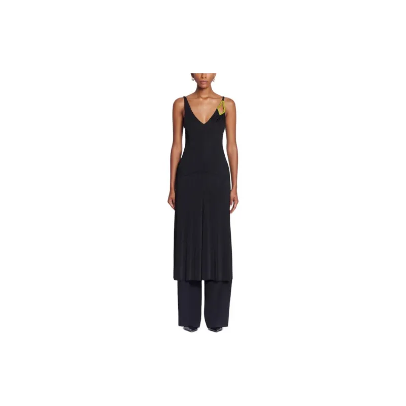 Lanvin Pleated A Line Midi Dress-6