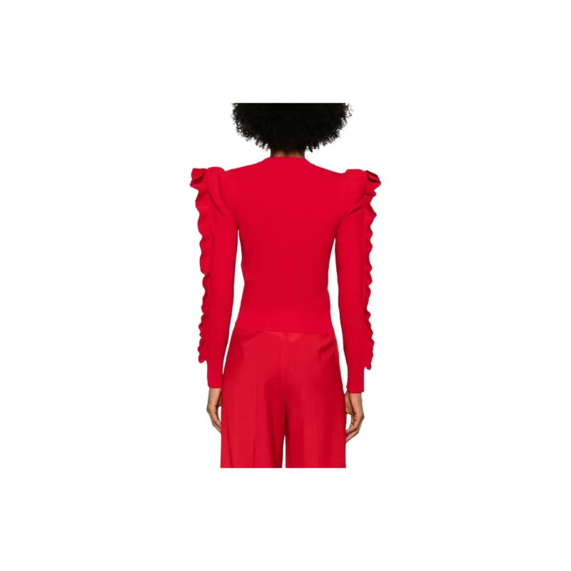 MaxMara Genero Rufflted Trim Crewneck Jumper-3