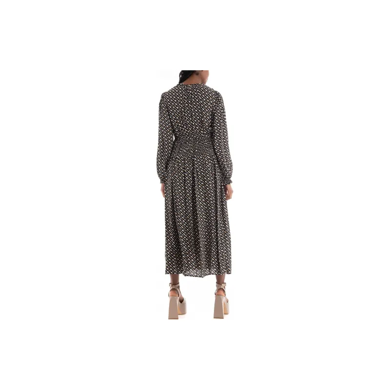 HUGO BOSS Long Sleeved Dresses Women's Black-6